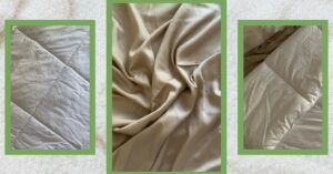 tencel bedding collage